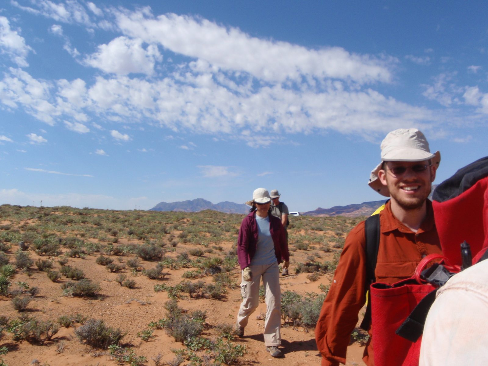 We left our car in a rather remote spot and started cross country with no trail (looking out for...