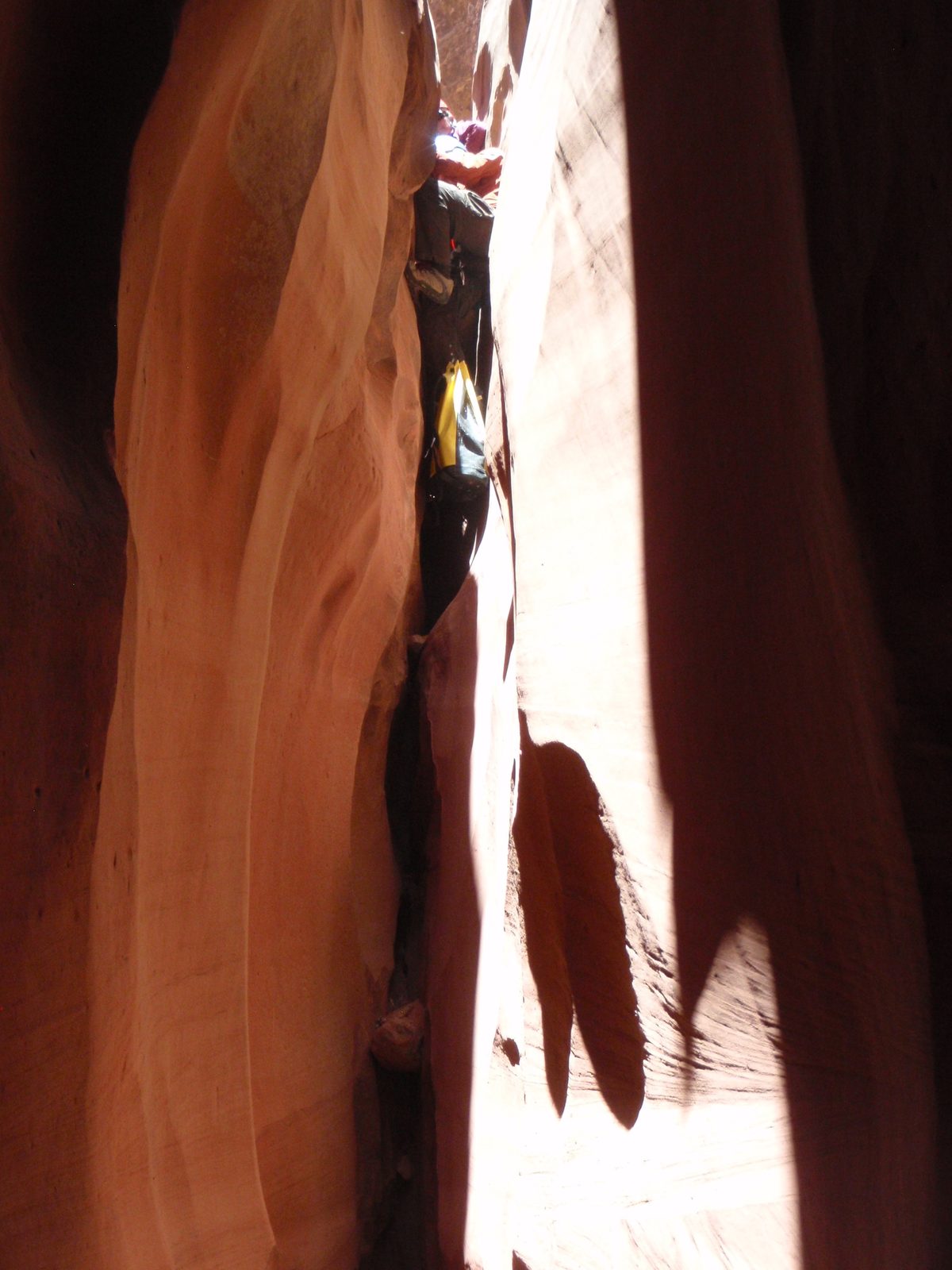 Just when we thought it couldn't get more narrow... this section was slow going.