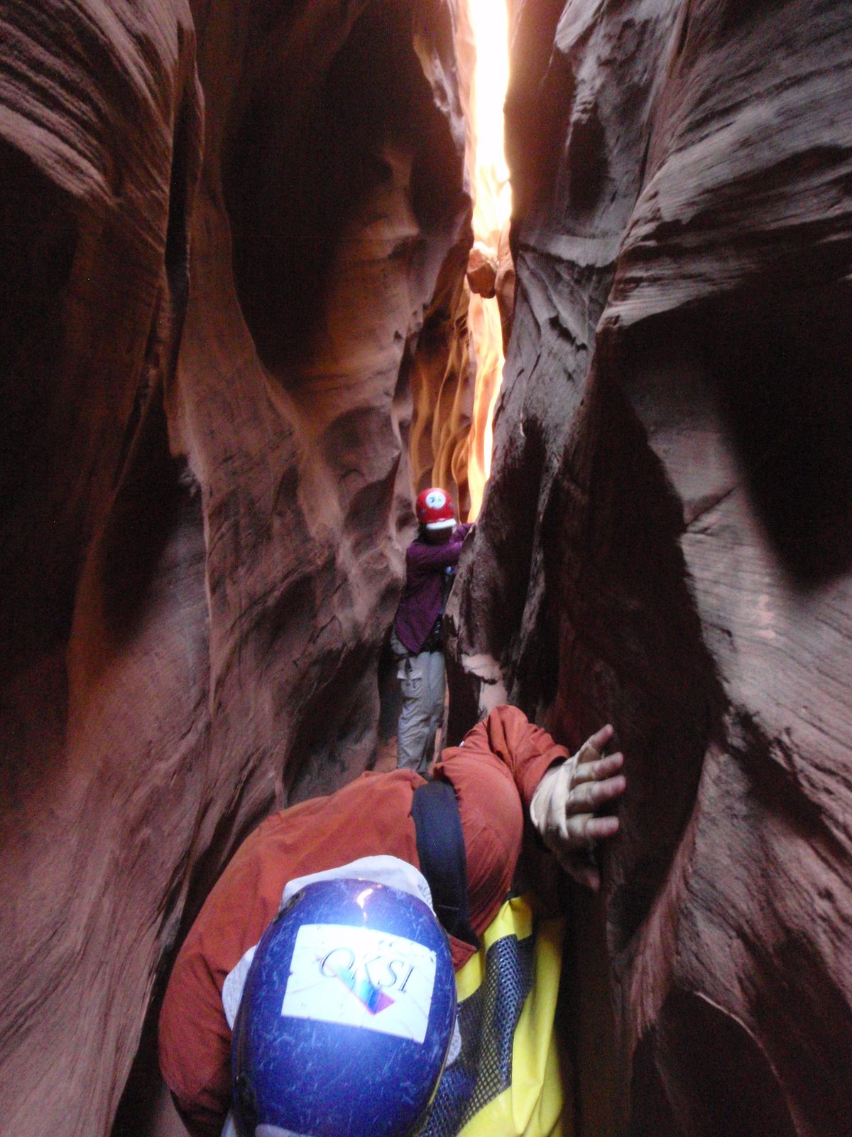 Maybe this is where I ripped my pants. The sandstone was like endless sandpaper on both sides.