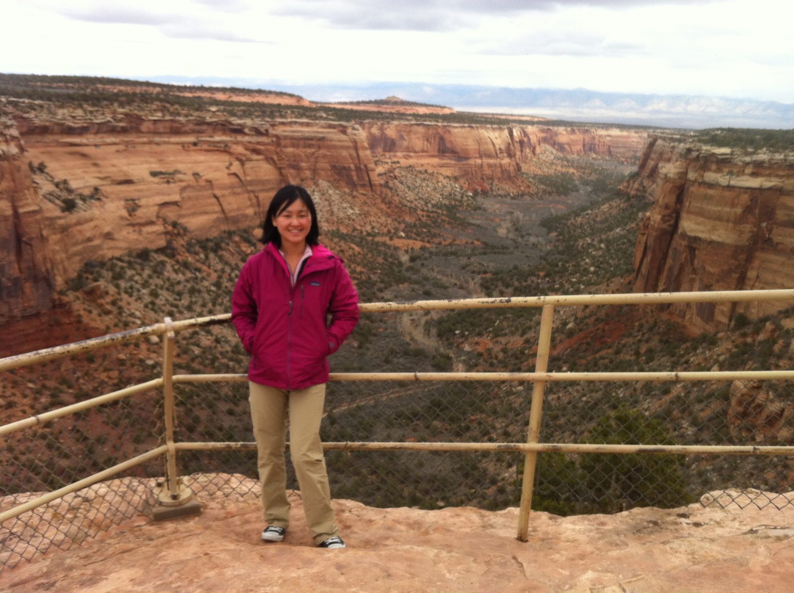 At an overlook for Ute Canyon.