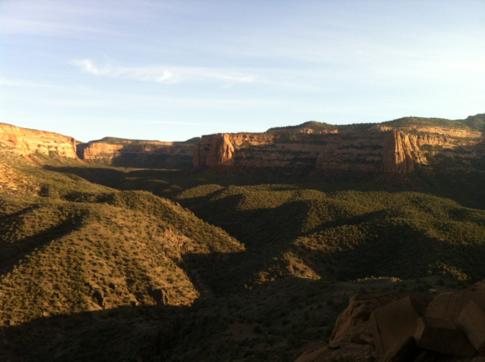 Sunset over Colorado National Monument Sunday night. Time to move on to Utah...