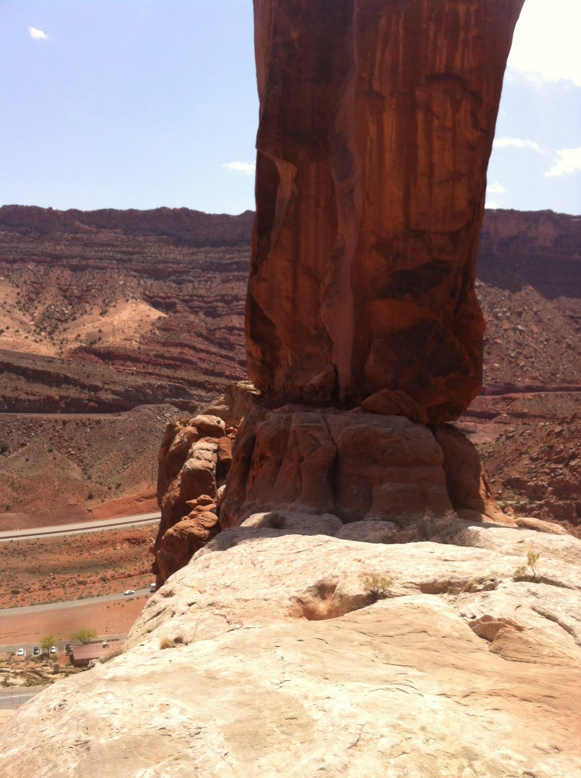 The route felt incredibly exposed right from the get-go: as mentioned, drop off on either side...