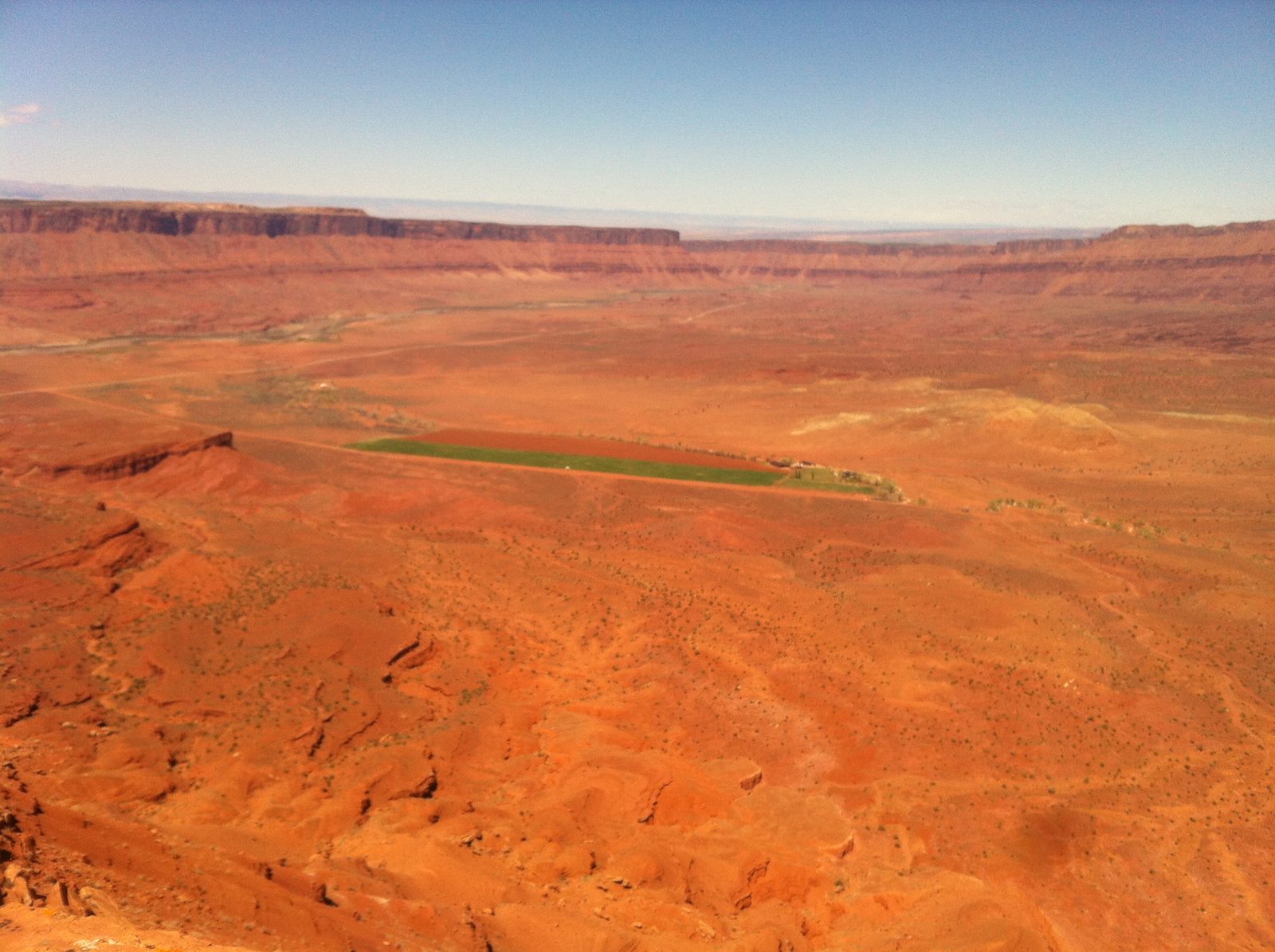 Looking east toward Professor Valley. See the small plane taking off at the near side of the...