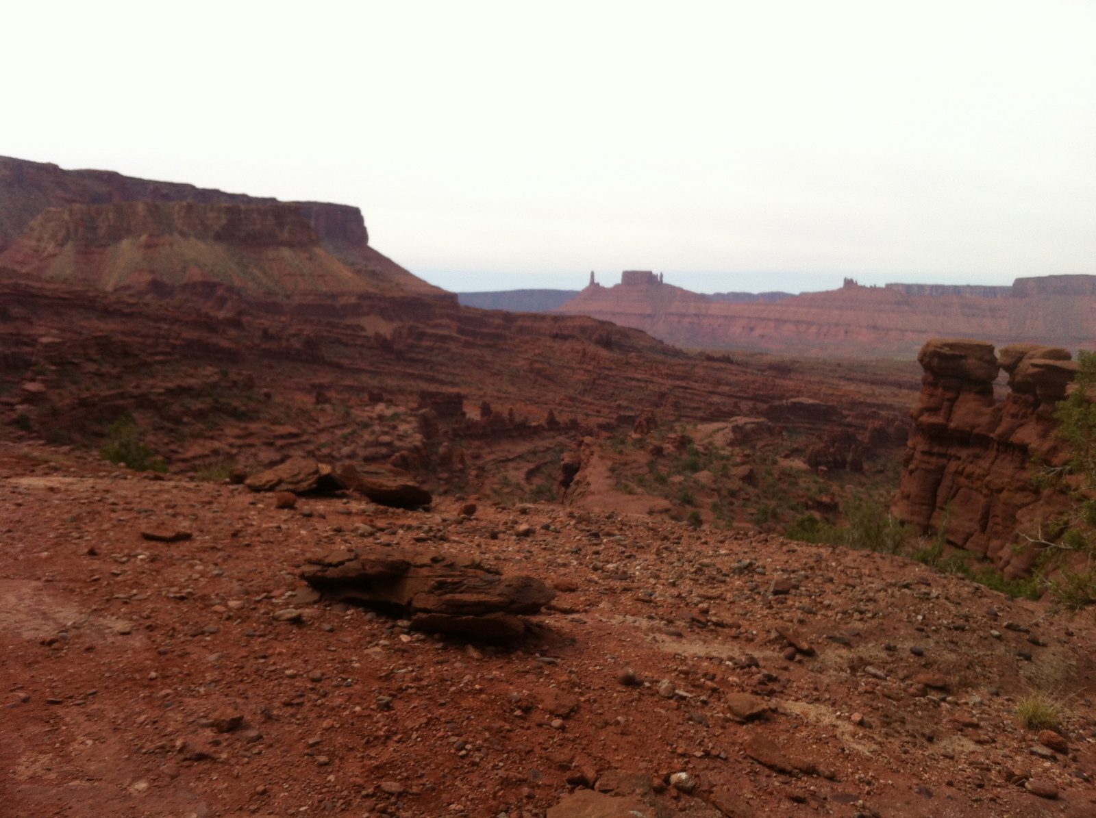 View of Castleton and Sister Superior in the distance.