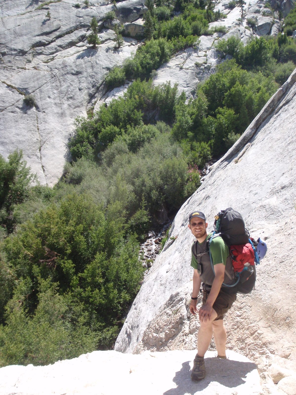 Joel, on the infamous Ebersbacher Ledges.  Apparently a lot of hikers have difficulty...
