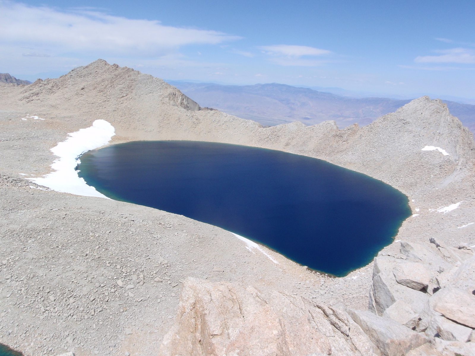 Lake Tulainyo, which lies north of Mt. Russell and Mt. Carillon at about 12,800 feet making it...