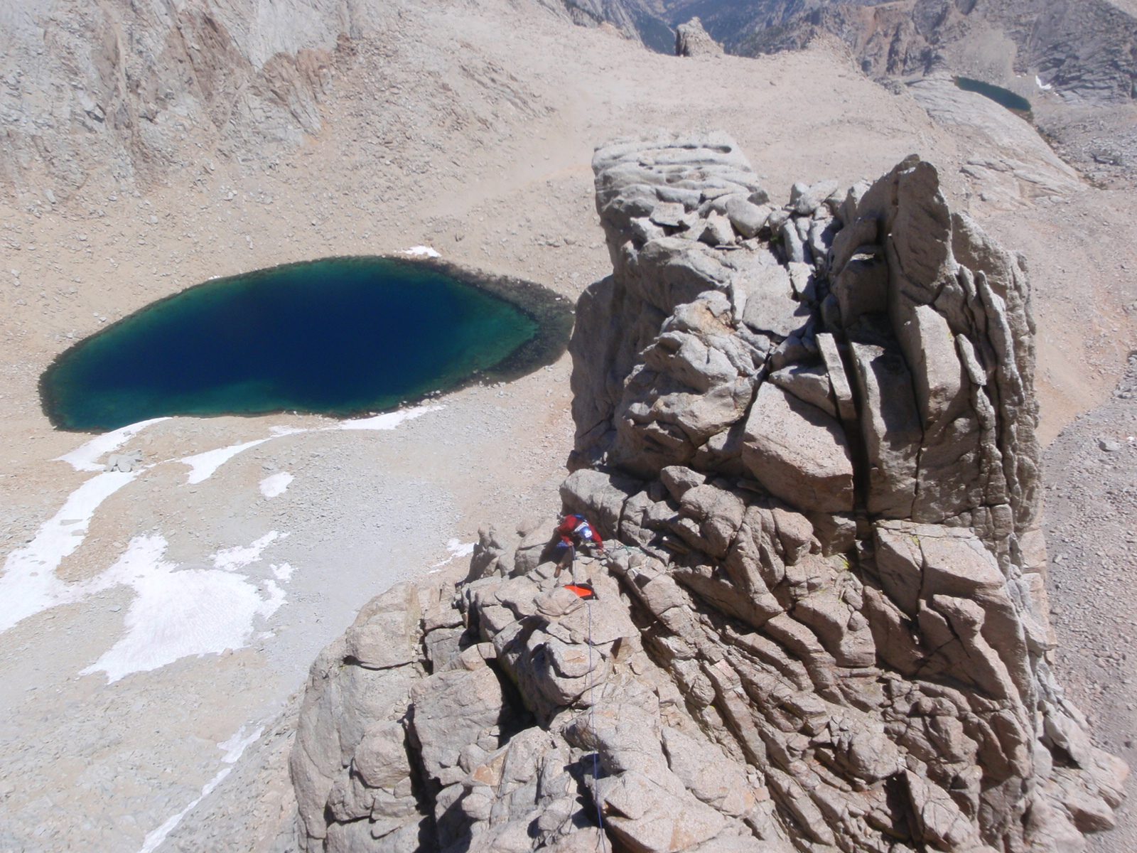 Joel belays me from near the top of one of the first massive towers we would encounter.  From...