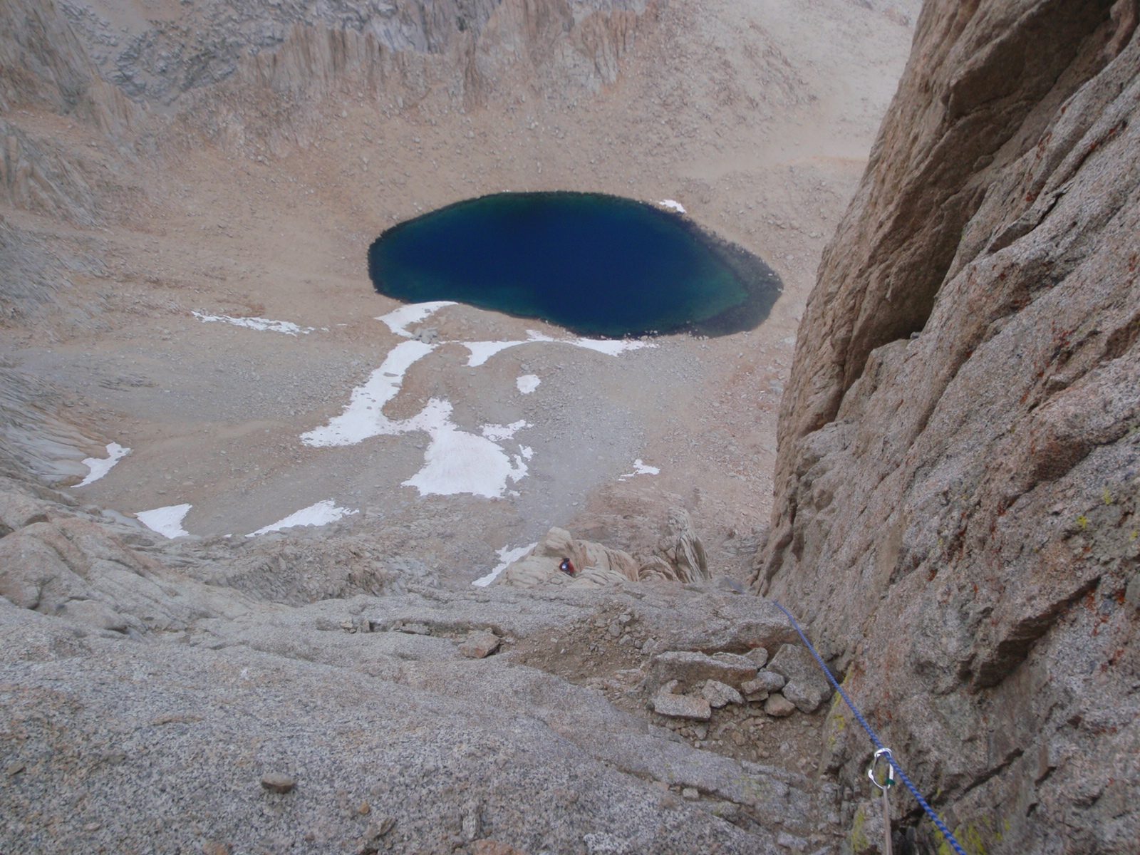 Joel, on I think the 5th pitch out of 13.  The lake keeps getting smaller, but not quickly...