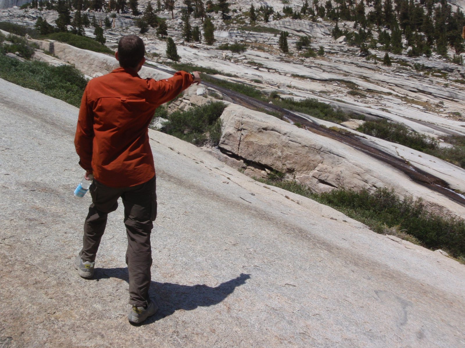 Joel, pointing out a great water slide.
