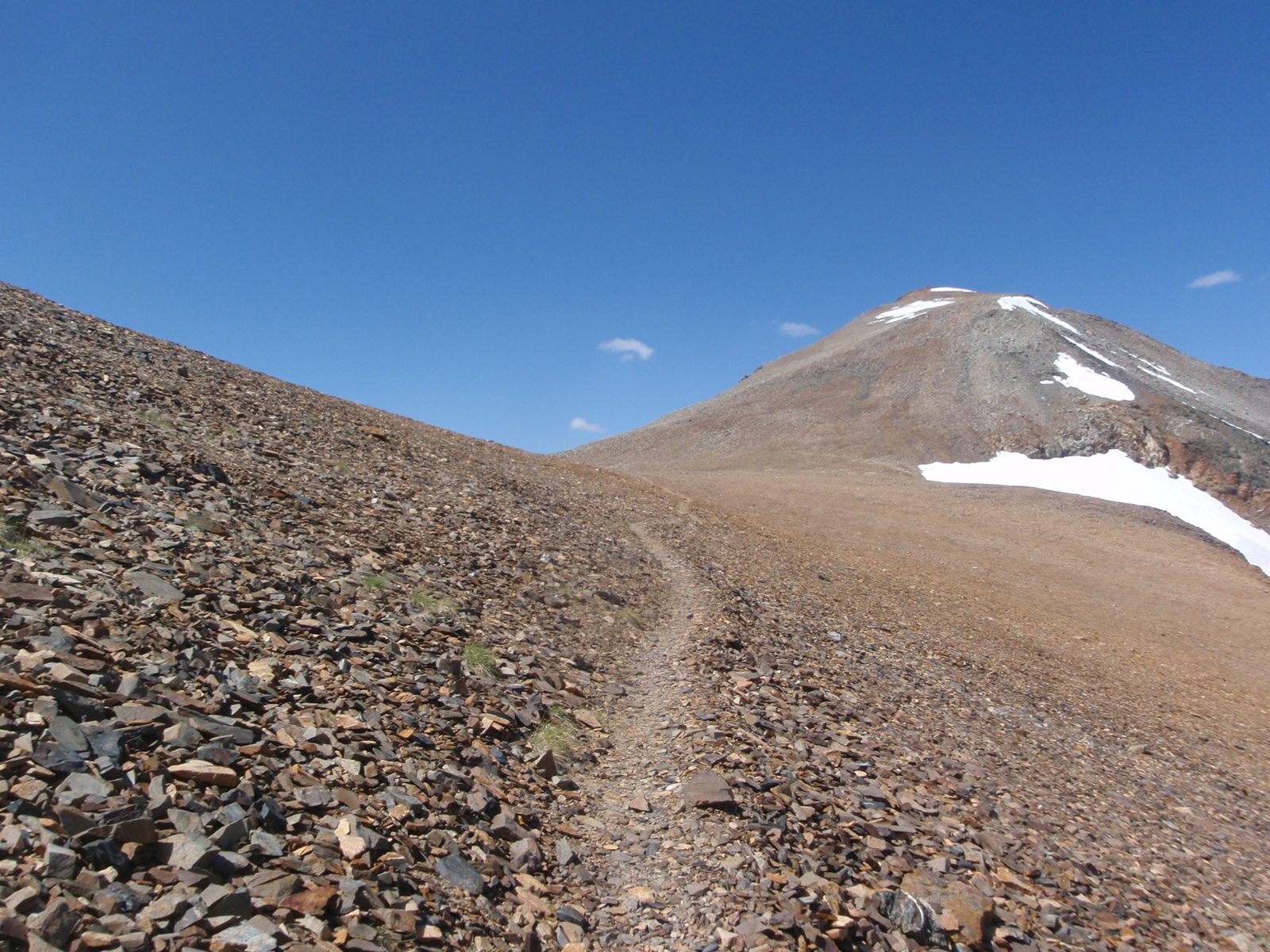 Trail leading up to Koip Pass.  Koip Peak on the right.