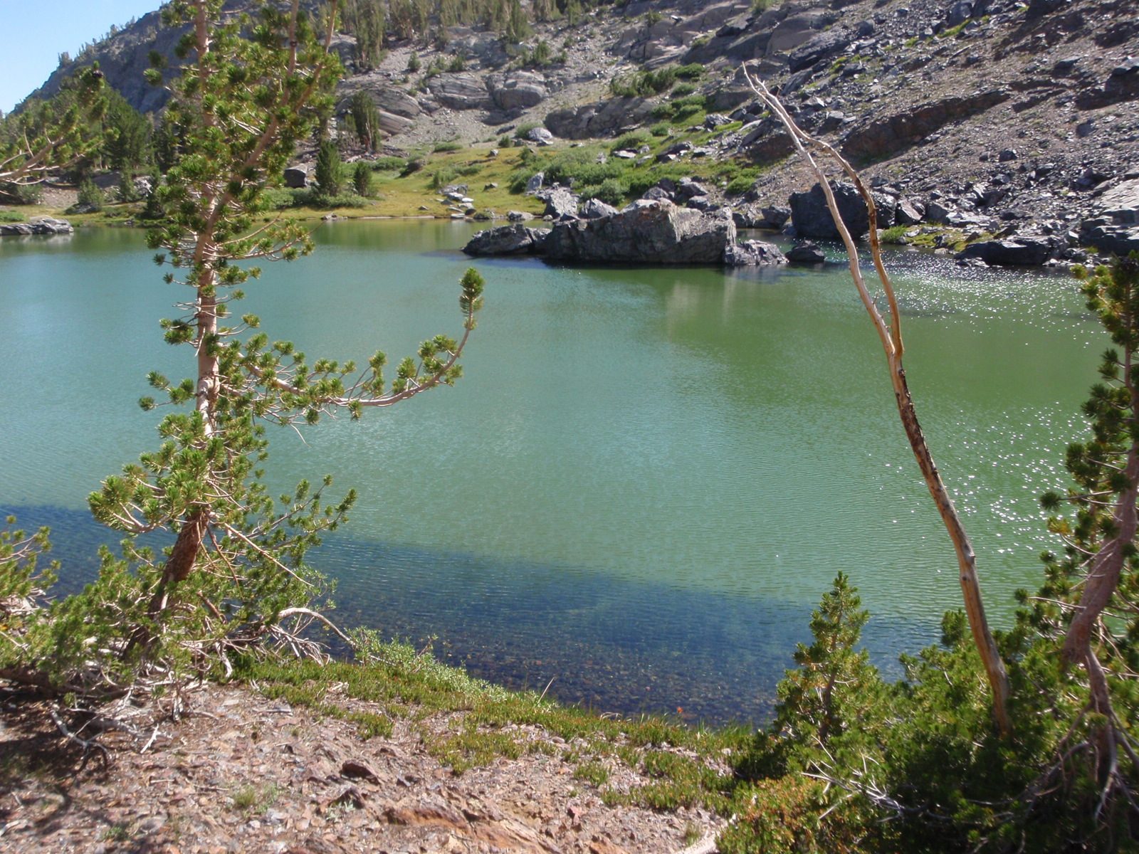 Another beautiful lake with a sandy bottom, which made the water look green instead of blue.