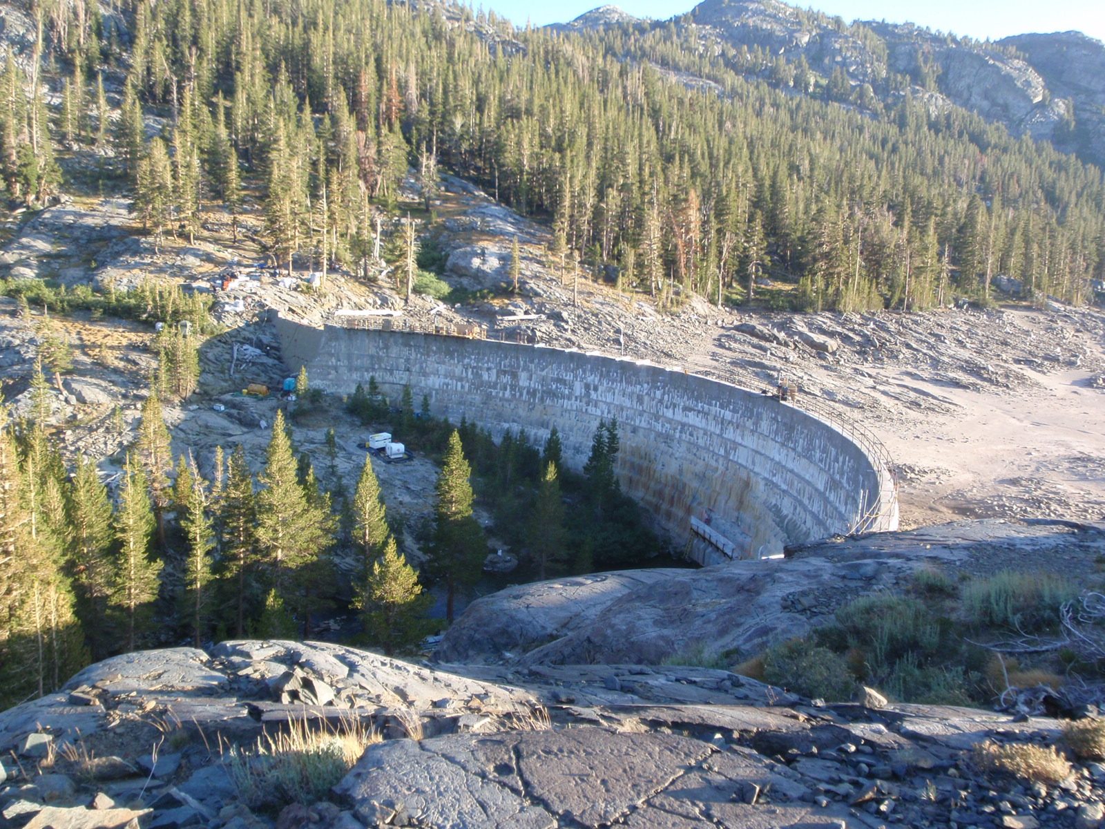 One more shot of the stupid Waugh Lake dam around sunset.  On the way back, I stuck to the trail...