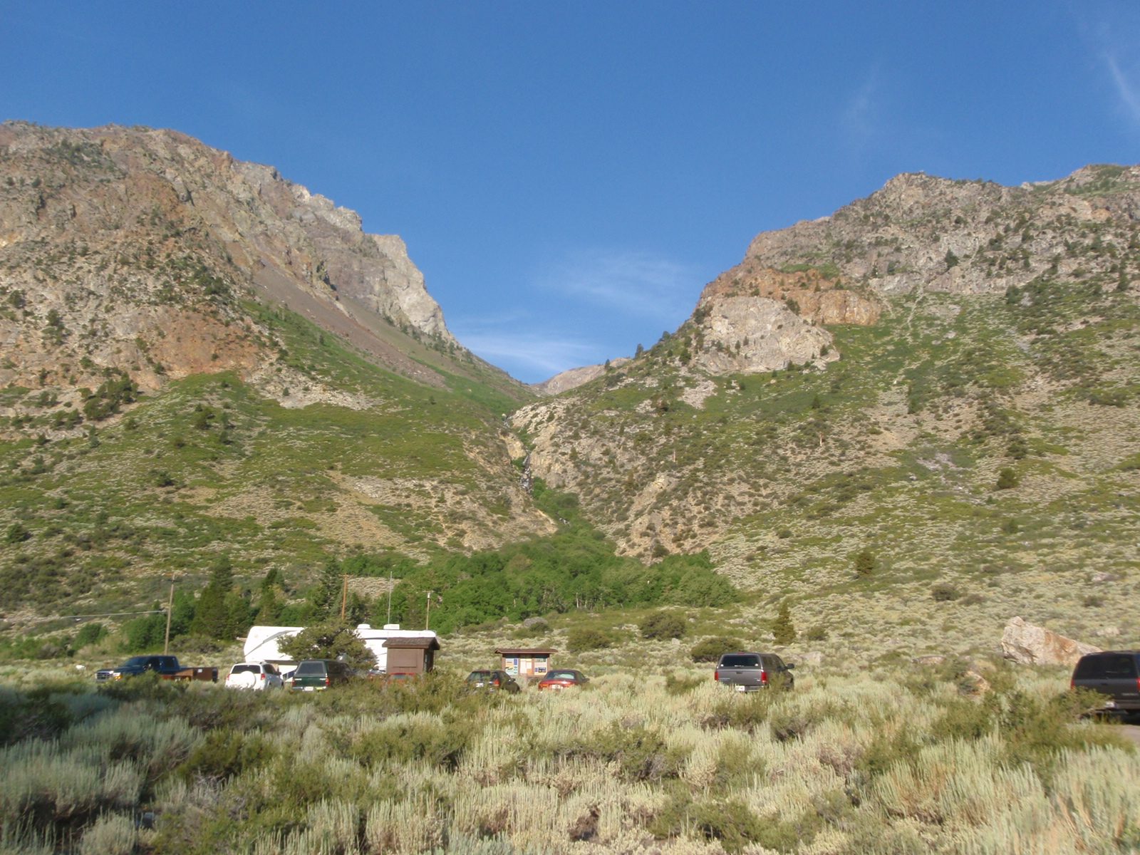 Alger Creek, behind the Silver Lake trailhead, coming in directly from the west.