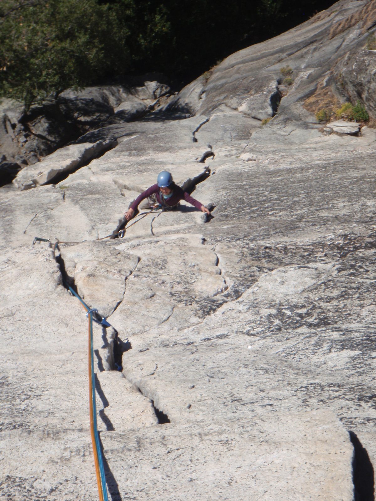 Moving up the double-crack system.