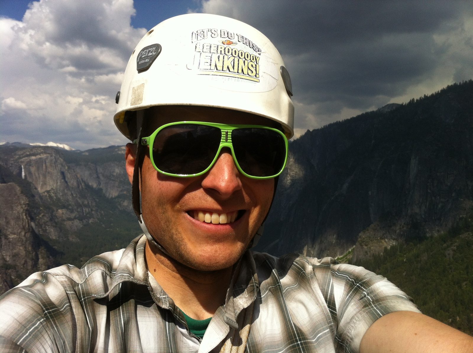 Self portrait on the summit.