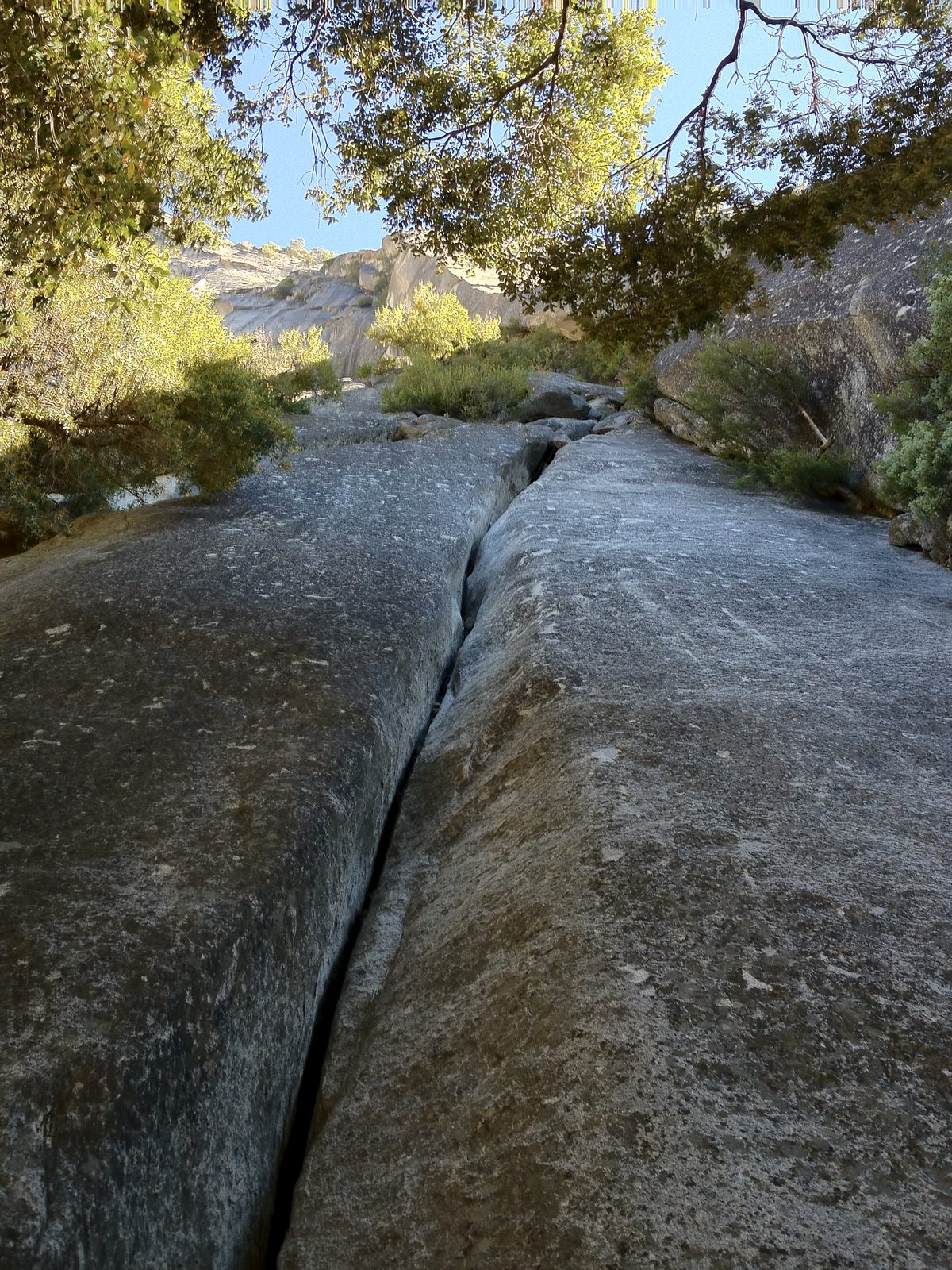 5.8 offwidth at the start of Super Slide. I forget the name. It is an alternate start. I tried...
