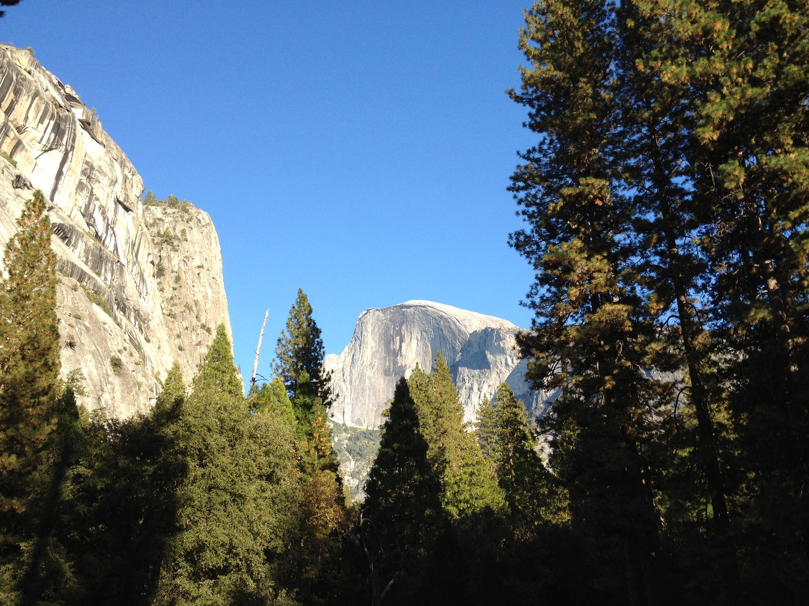 Half Dome, on the walk from the climb back to our campsite.