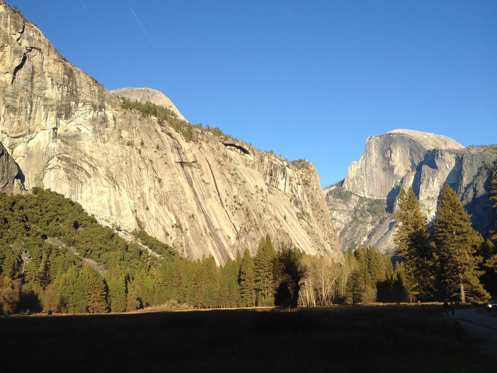 Royal Arches, Washington Column and Half Dome in the late afternoon light.