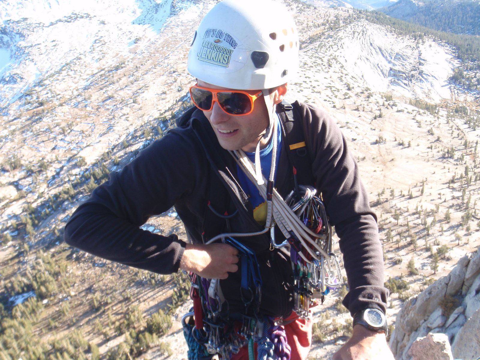 John at the top of pitch 4.