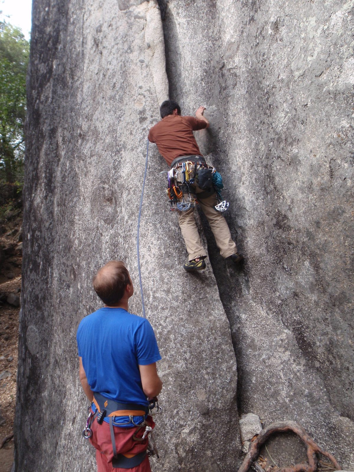 Alex, on a somewhat misguided 5.9 that ended up being a bit more than he could chew. I got a...