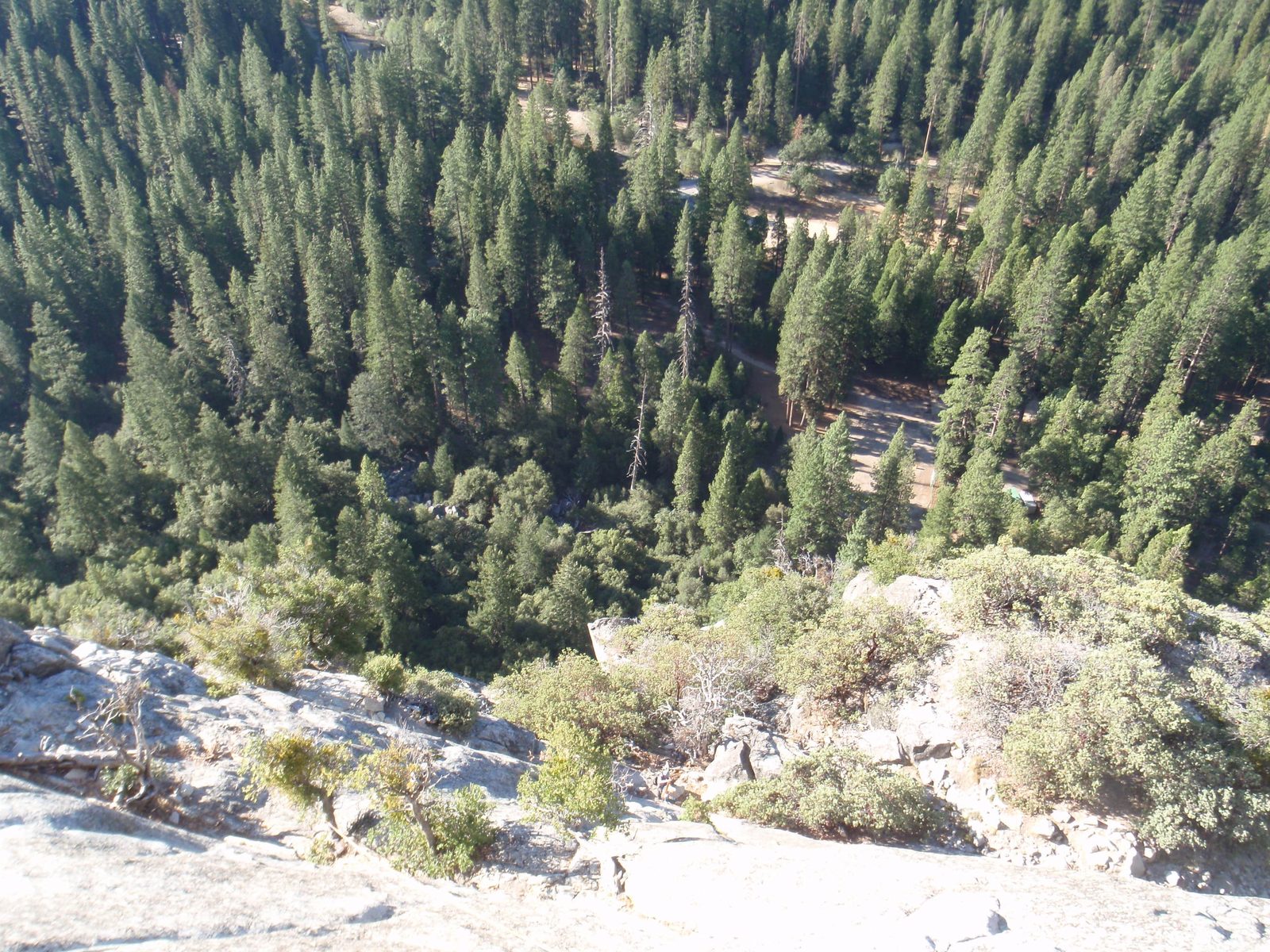 Looking down from the start of pitch 5.