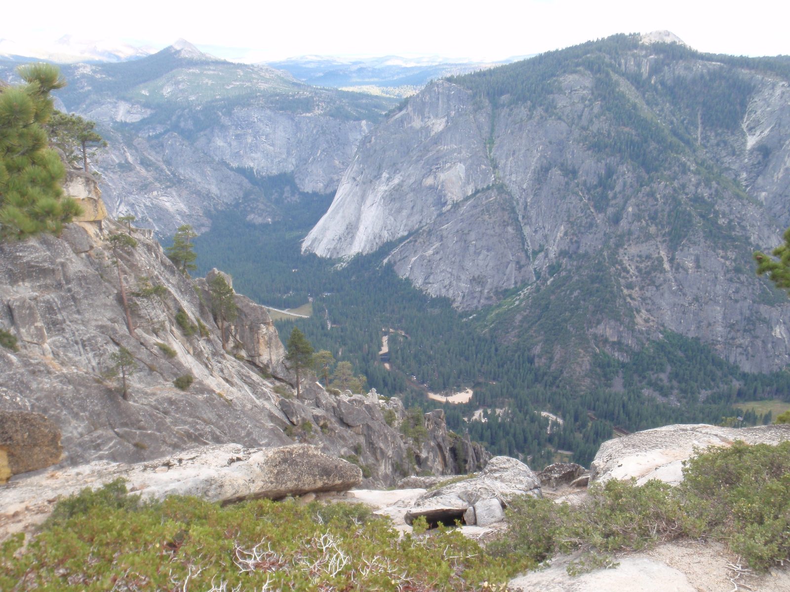 Looking down from Yosemite Point.