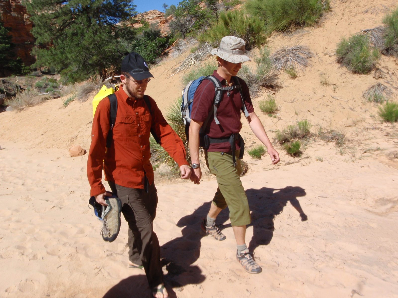 Joel and Andy on the approach to Keyhole.