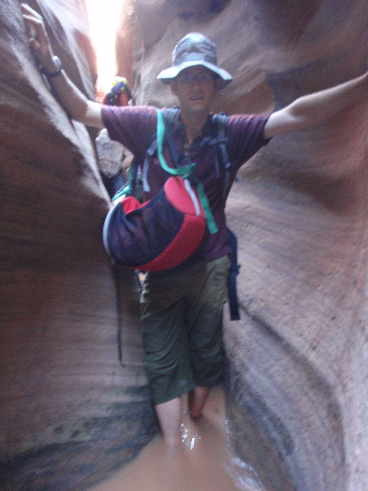 Andy, in Keyhole, as the slot gets narrower and deeper.  You can notice the light getting a lot lower.