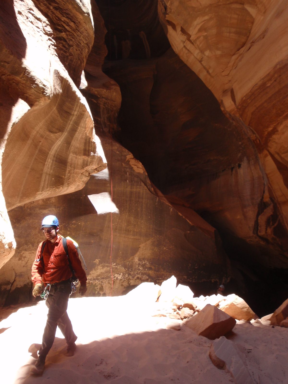 Joel walking out of the non-technical part of the canyon.  Last year, we did this same canyon,...