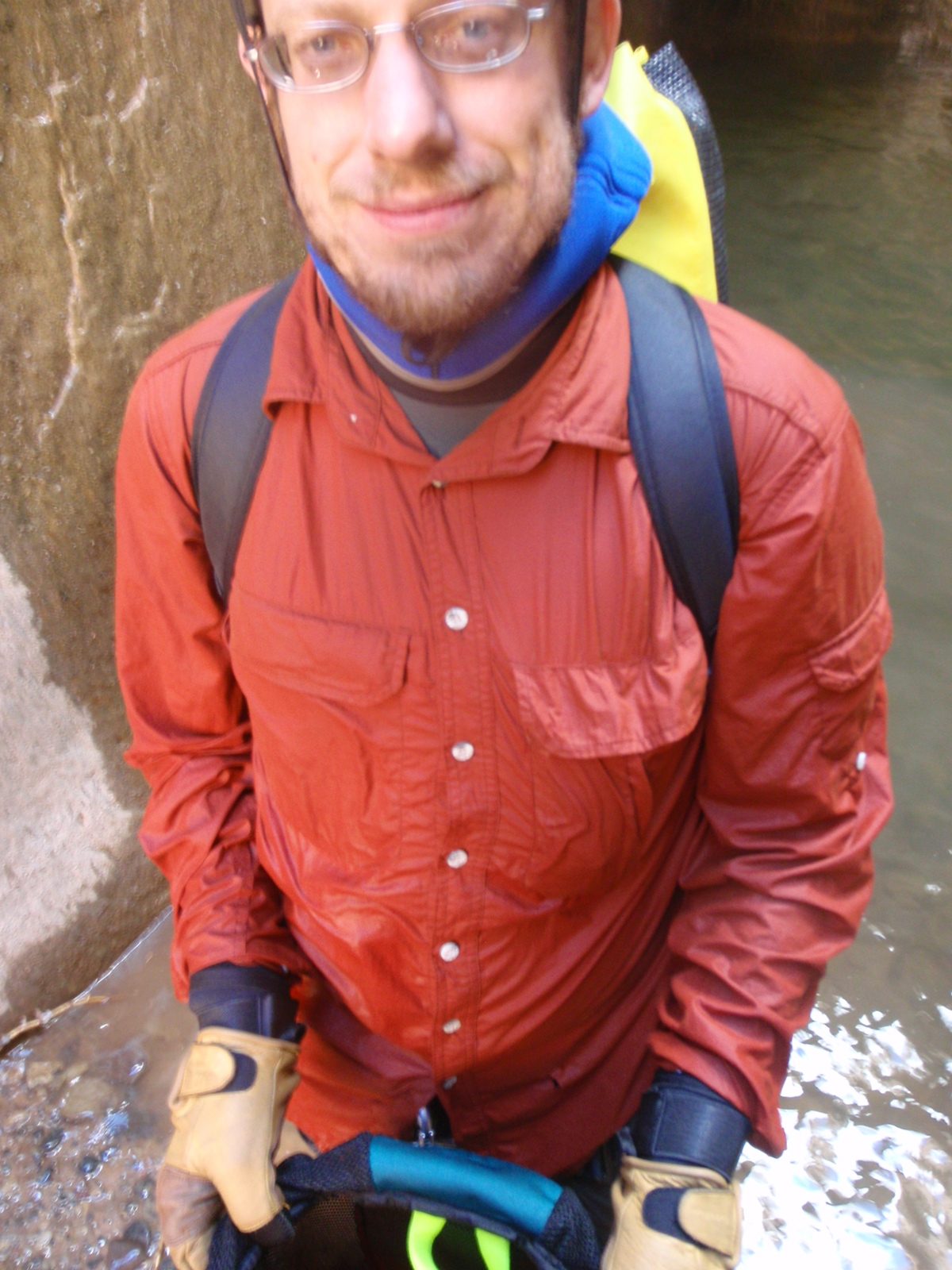Joel, having a good time.  Joel was the only one who chose not to wear a dry suit in favor of a...