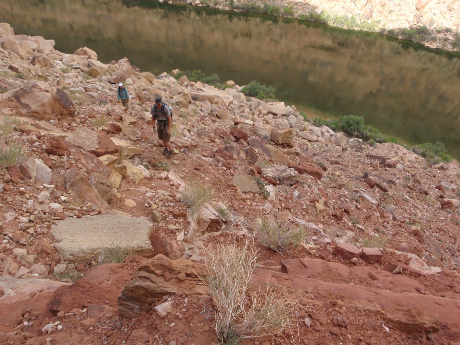 One of the parts with a better trail.  After traveling up-river for a few miles, we had to...