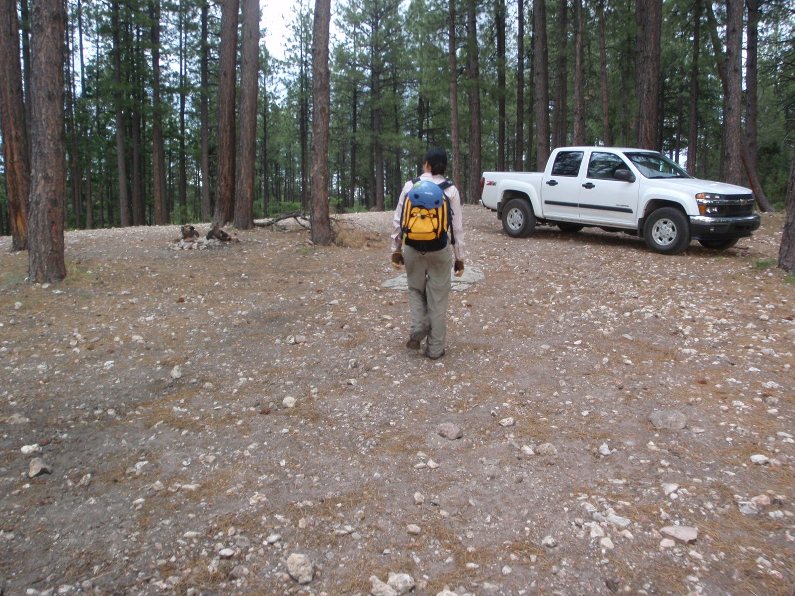 It turns out that our campsite was only a few dozen yards from where this trail deposited us. ...