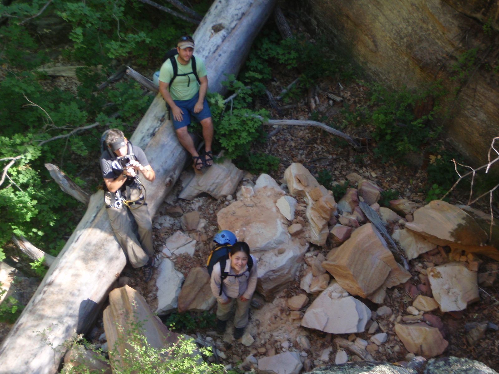 Andy, as usual, snapping a picture, while I do the same in the opposite direction.  In the...