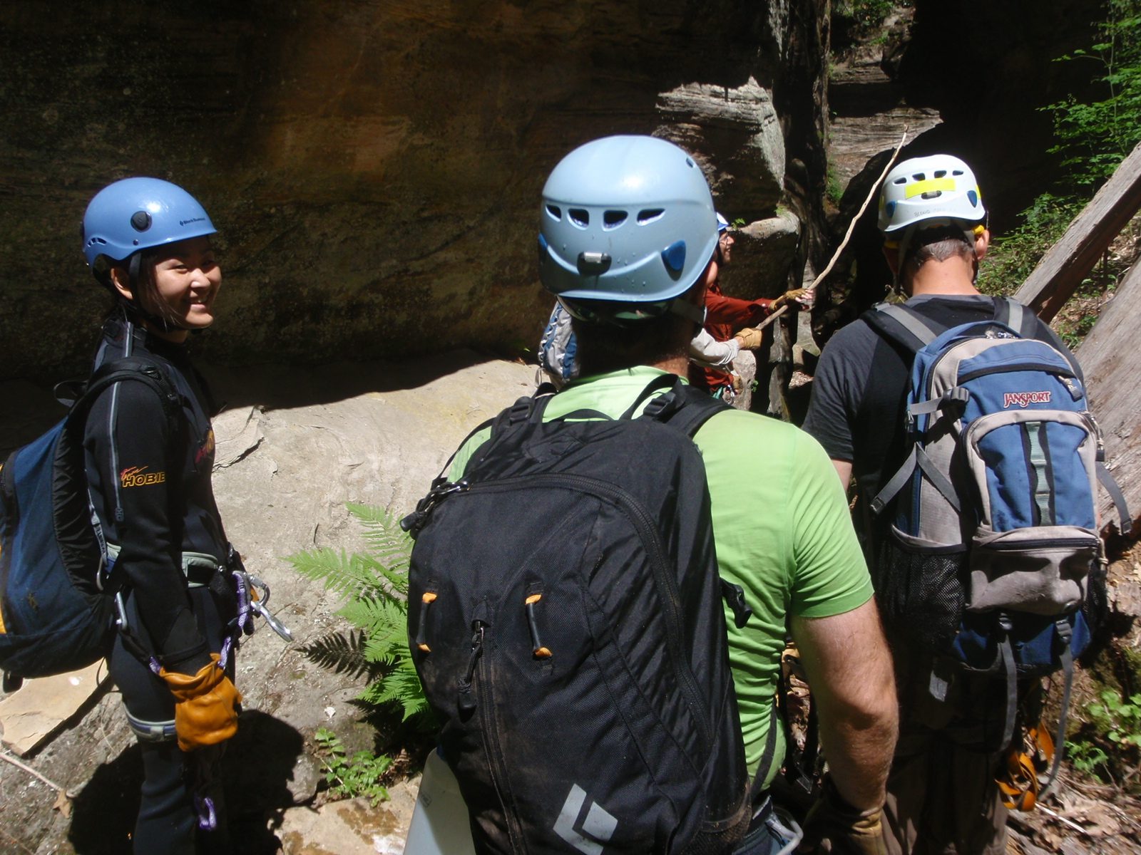 At this point, Monica and I had donned our wetsuits while Meredith, Mike and Andy hadn't.  They...