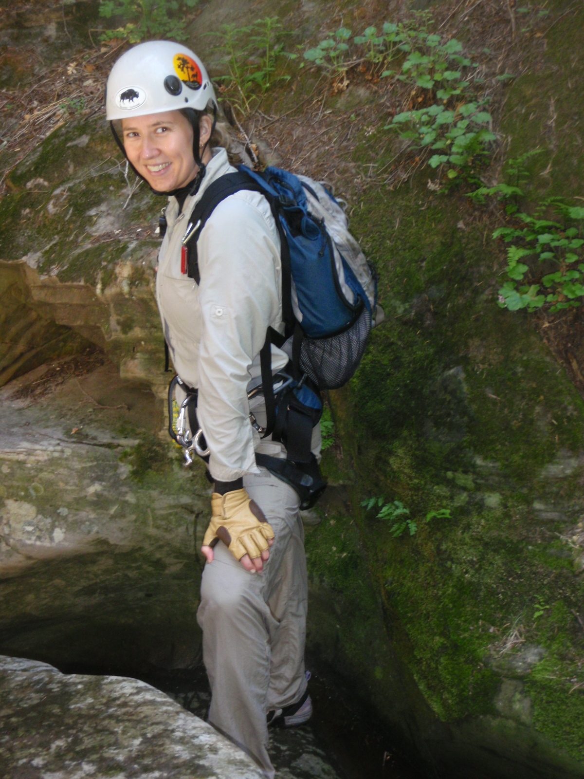 Meredith, just after getting out of the pothole.