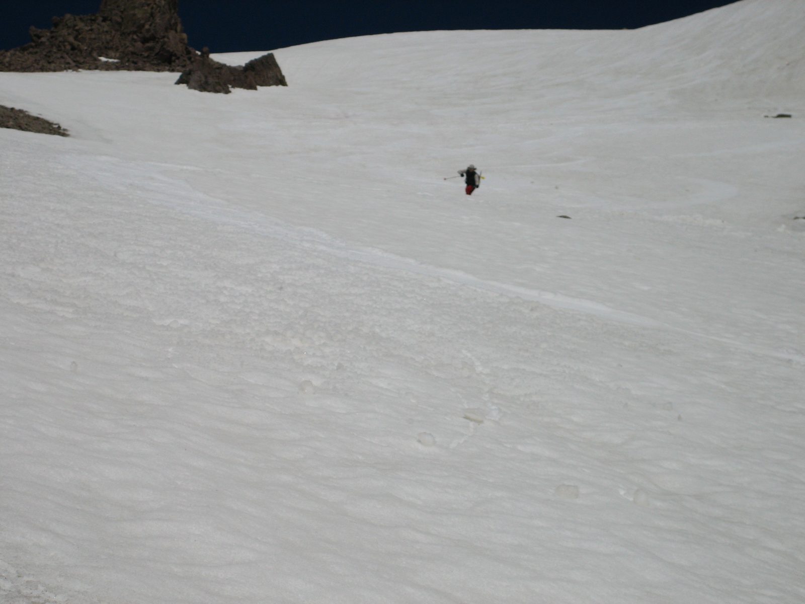 Coming over a small ridge.