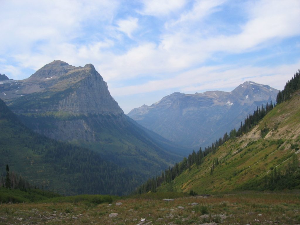 Impossible to catch the grandeur of the mountains in Glacier.