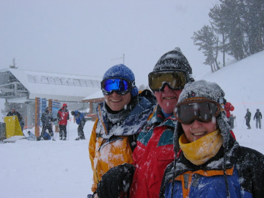 Not surprisingly, the top of the mountain (or, middle, as it were) was a little less sunny.