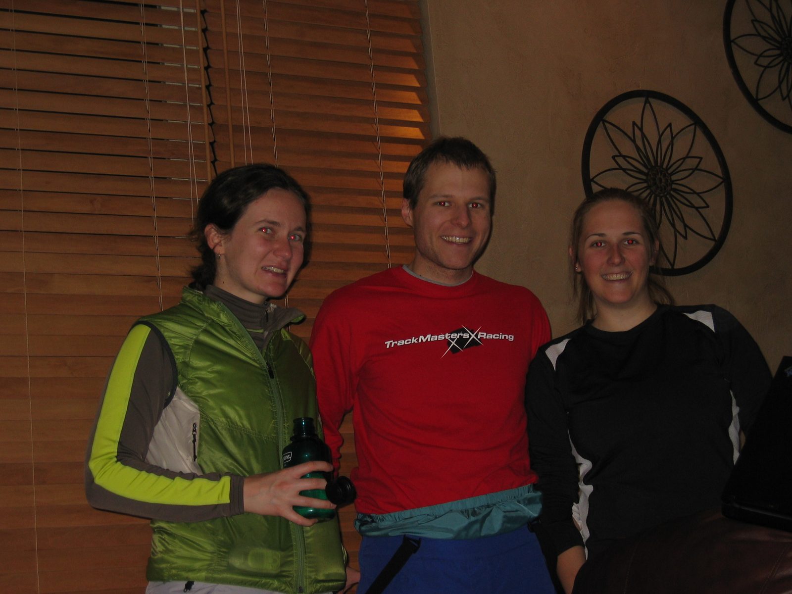 Rachel, John and Catherine in the condo.