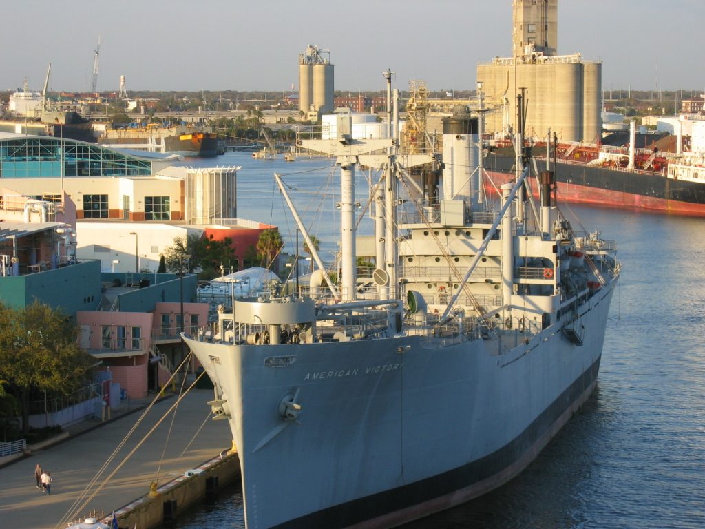 Liberty Ship in Tampa Harbor