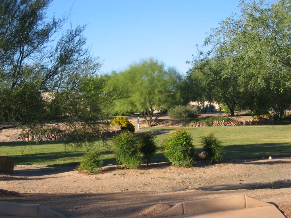 Parade ground area outsite of Bill and Loomis' home in Tucson