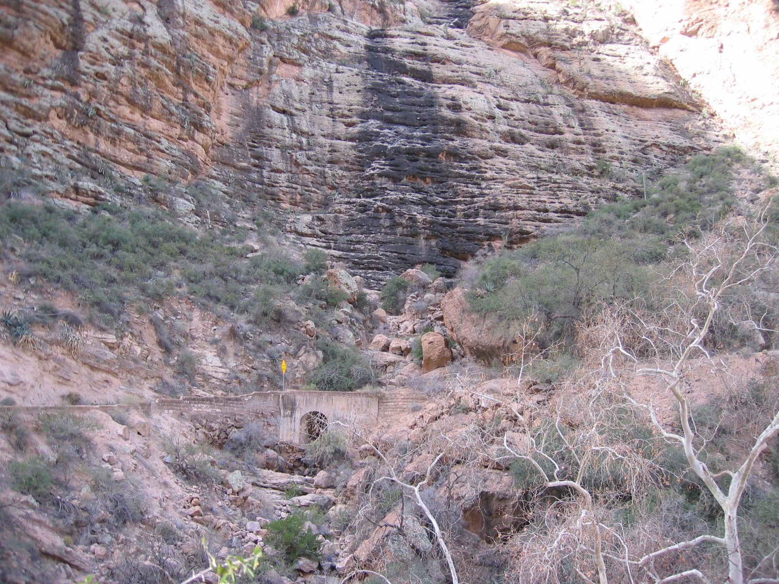 This is at the base where the road crosses Fish Creek.  This is the bottom in a series ...