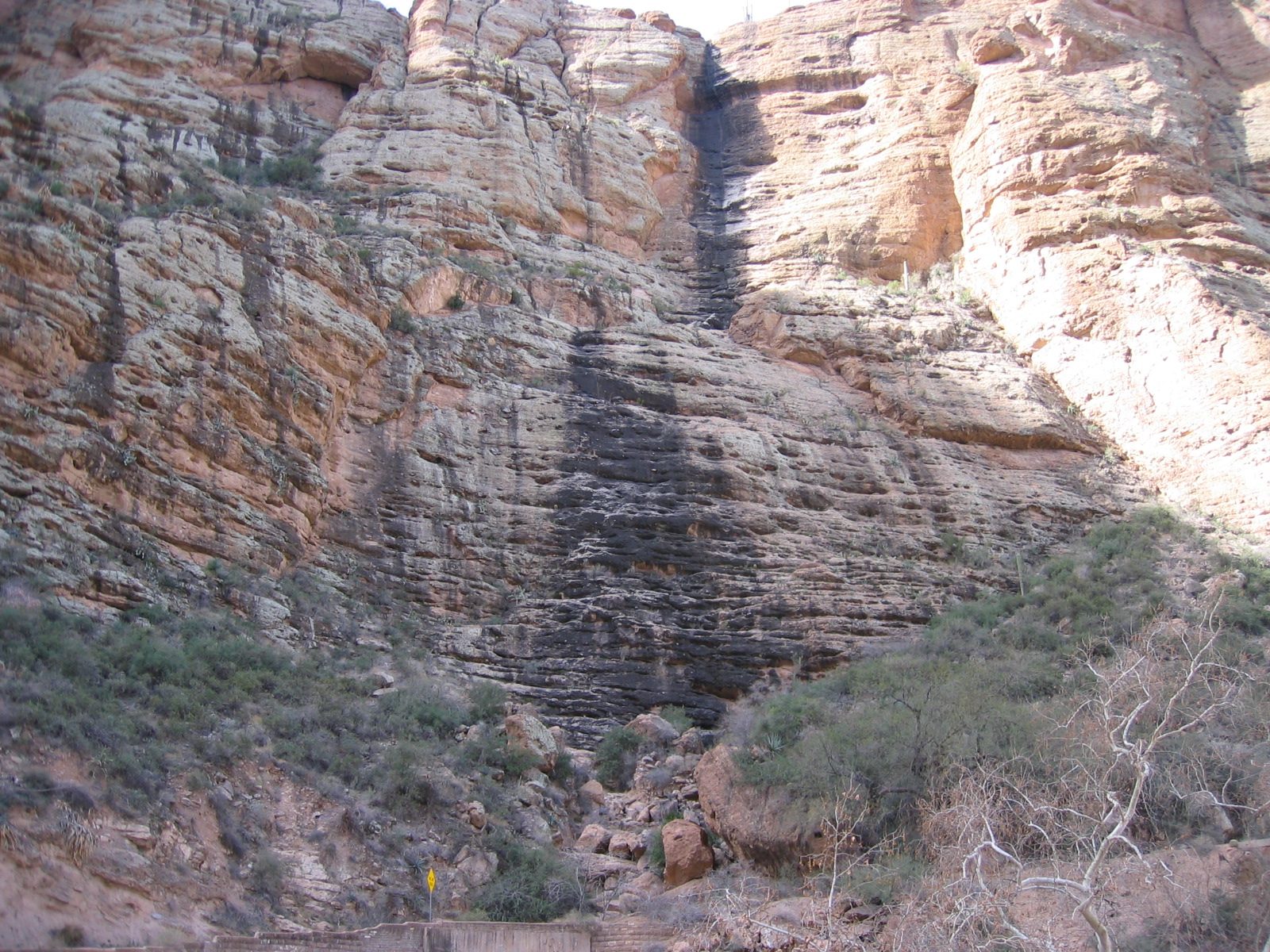 and this is the second ... going up the cliff