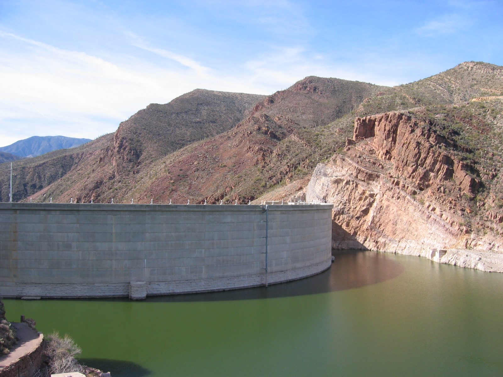 Back side of Roosevelt Dam