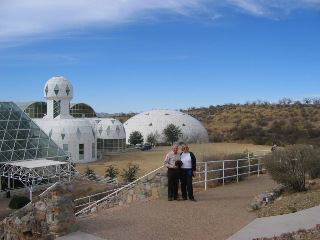 Round object over our heads is one of the "lungs" used to regulate air pressure in the fully...
