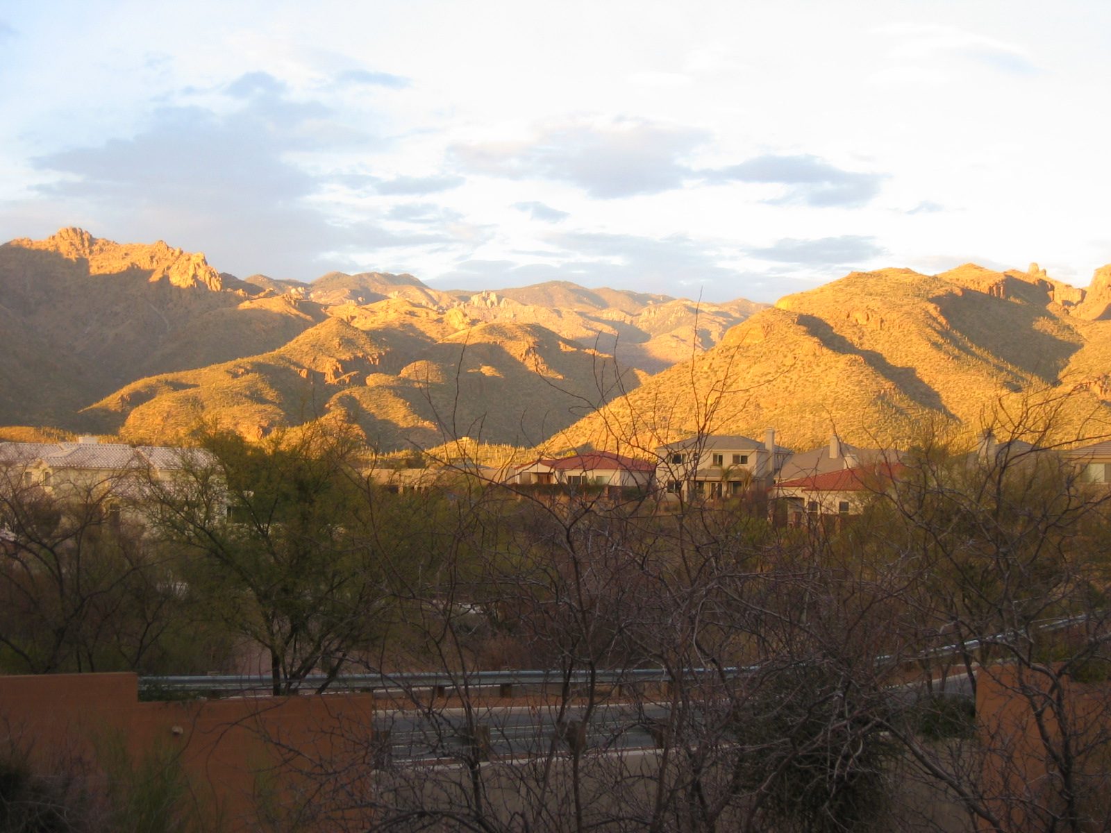 Even with houses in the foreground