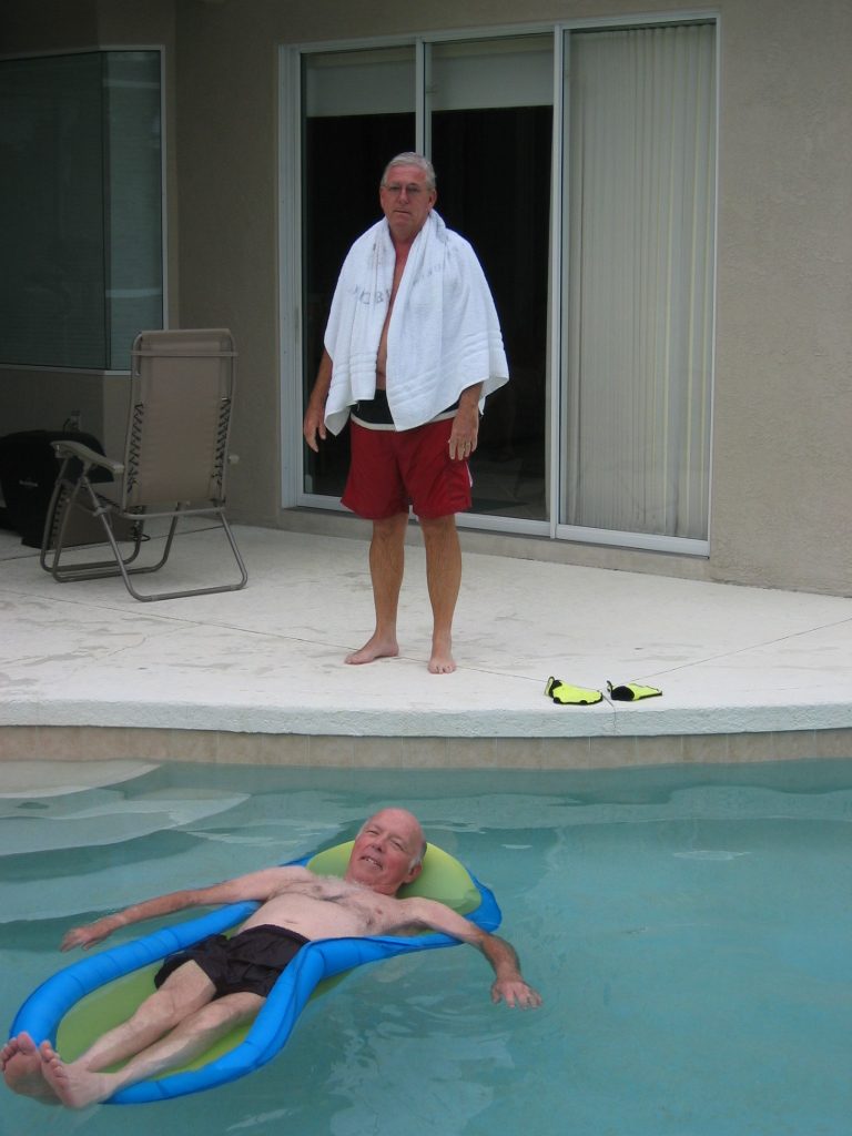I think Brian is annoyed.  Might he jump in on top of him?
