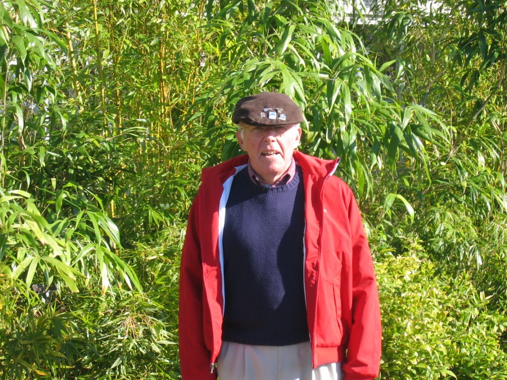 Caught dad a little off guard in front of the bamboo varieties