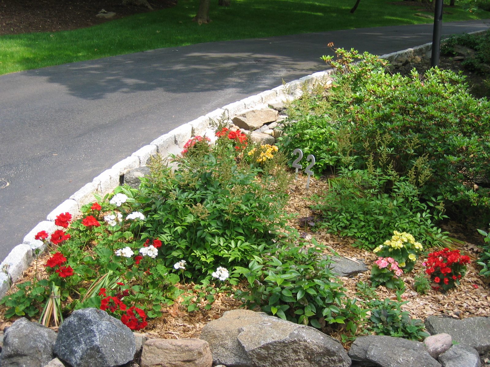 Another view of the right side, showing the new Belgium block