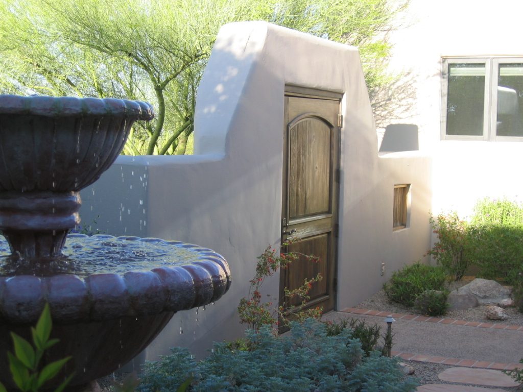 Courtyard door from the inside